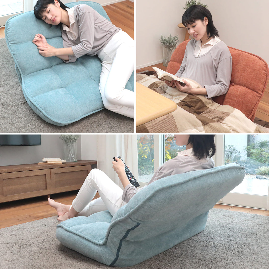 ふんわりモコモコのリクライニングソファ