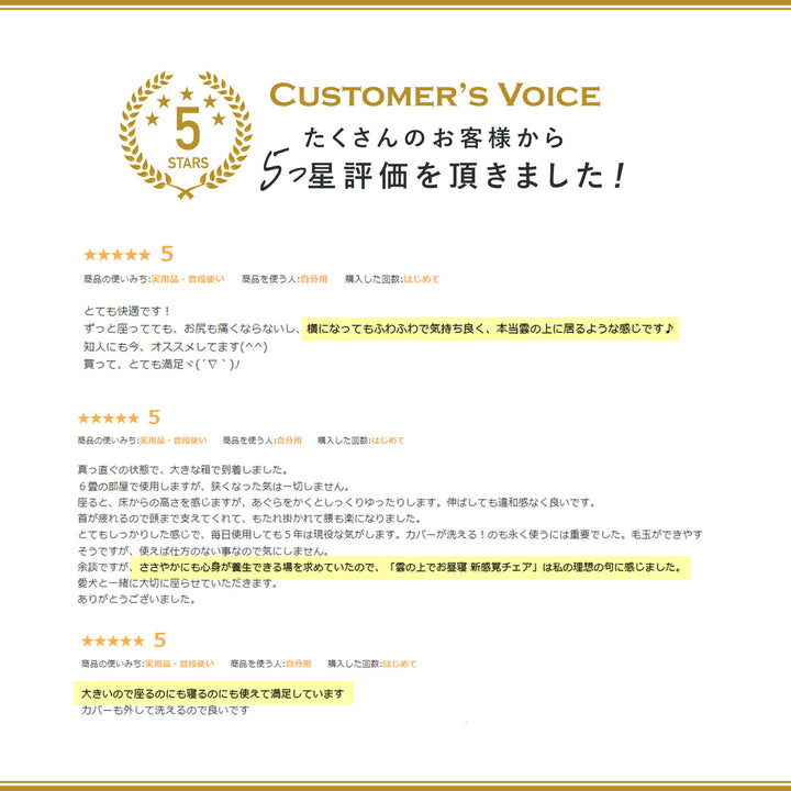 CLOUD2-クラウド2- 眠ると座るをシームレスに 雲の上でお昼寝 新感覚チェア
