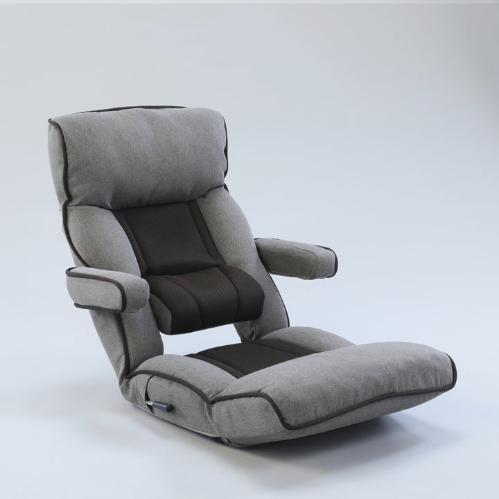 腰の神様がくれた座椅子　PLUS　スマート肘タイプ