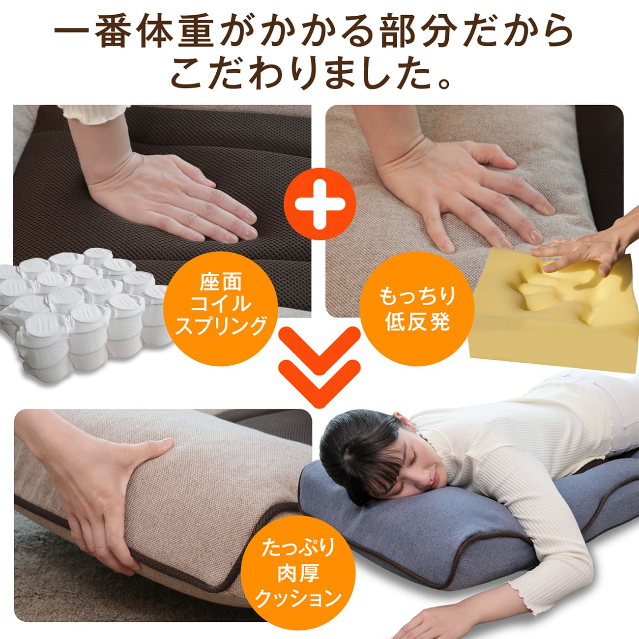 腰の神様がくれた座椅子 PLUS スマート肘タイプ – 座椅子生活｜公式EC