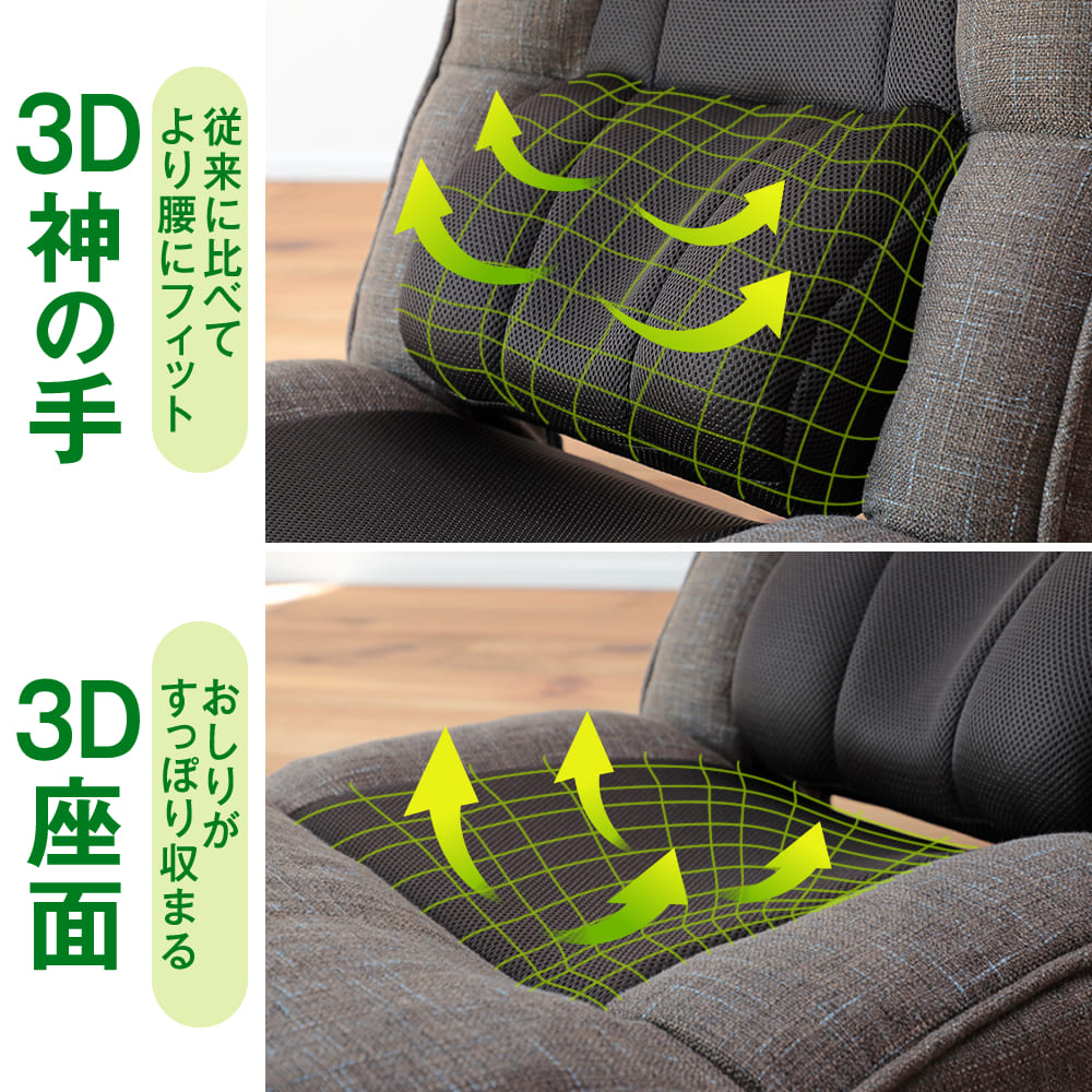 腰の神様がくれた座椅子 第4弾 ストレスfreeなレバー操作タイプ